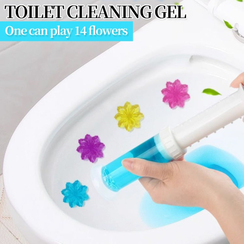 Toilet Gel Stamp Cleaner Air Freshener Flower Scented Bathroom Cleaning Gel Prevents Scale Toilet Ring 6 Fragrance Options Ocean Lavender Floral Peach Lemon Pine 4 Pcs or 8 Pcs with Dispenser