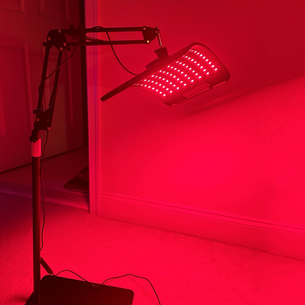 Red Light Therapy Lamp 660nm & 850nm Near Infrared Light Therapy Device with Stand LED Panel for Face Body Skin Rejuvenation Pain Relief Muscle Recovery