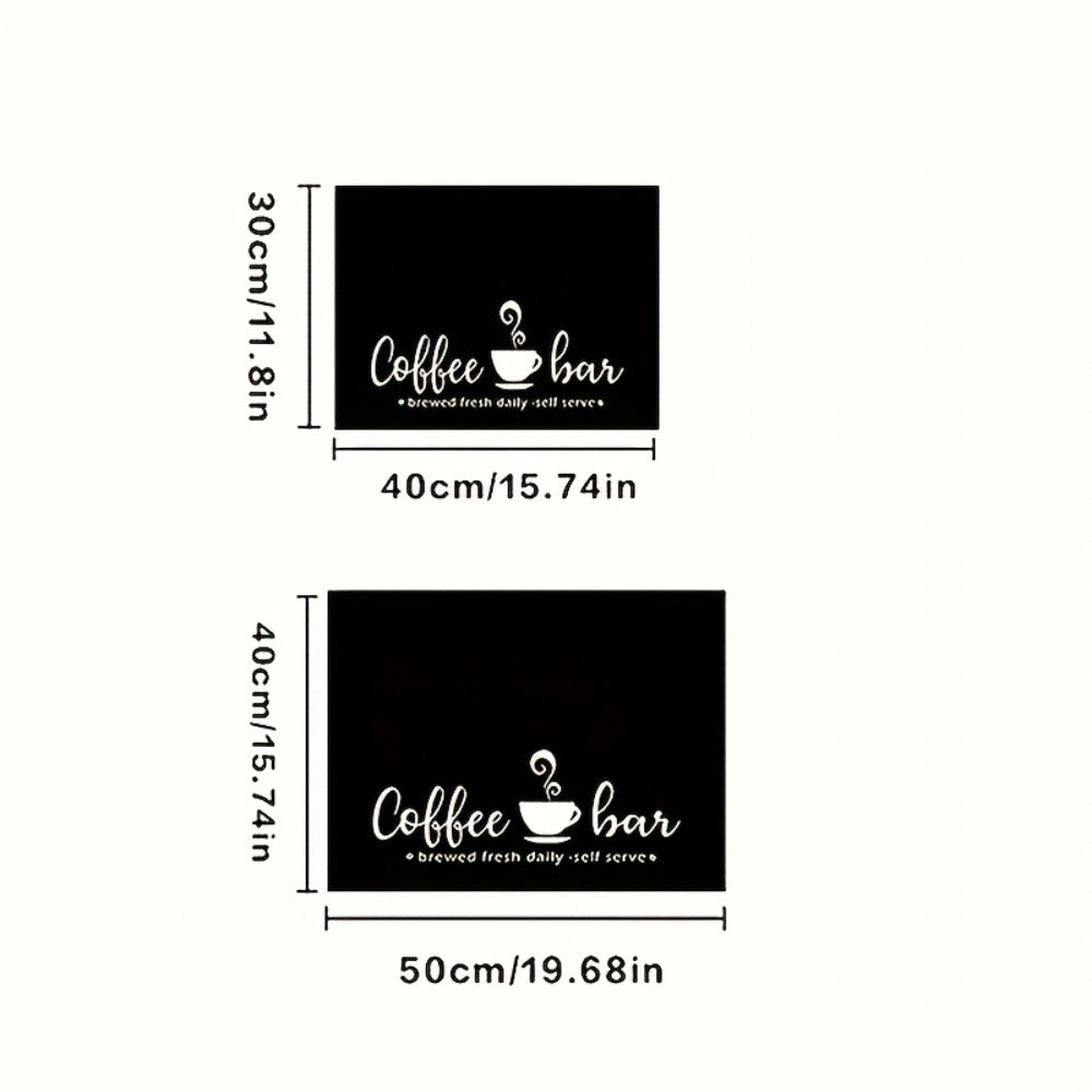 Coffee Bar Mat & Dish Drying Mat ¨C Bohemian Absorbent Kitchen Counter Mat for Coffee Machine, Espresso Station & Countertop