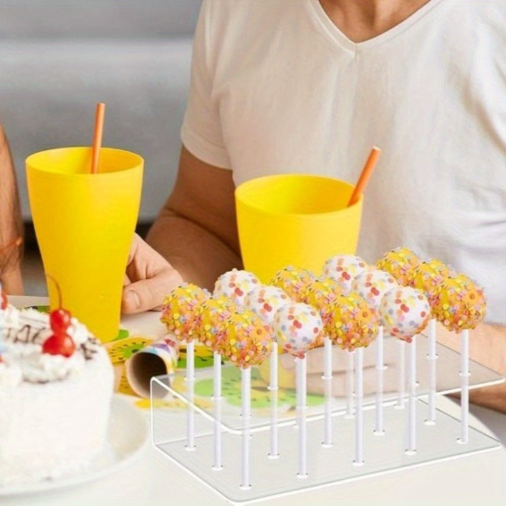 Cake Pop Kit 304pcs Complete Set, Includes Cake Pop Mold, 2 Display Stands, 100 Lollipop Sticks, 100 Treat Bags and 100 Twist Ties, Cake Pop Making Supplies for Birthday Party, Baby Shower, Baking Gift