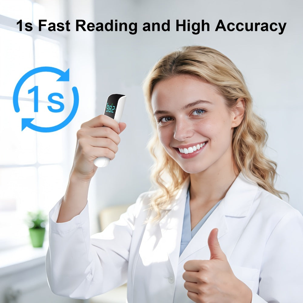 Infrared Forehead Thermometer No-Touch Digital Thermometer for Adults Kids Baby with Fever Alert Fast Accurate Temperature Reading Object & Room Mode