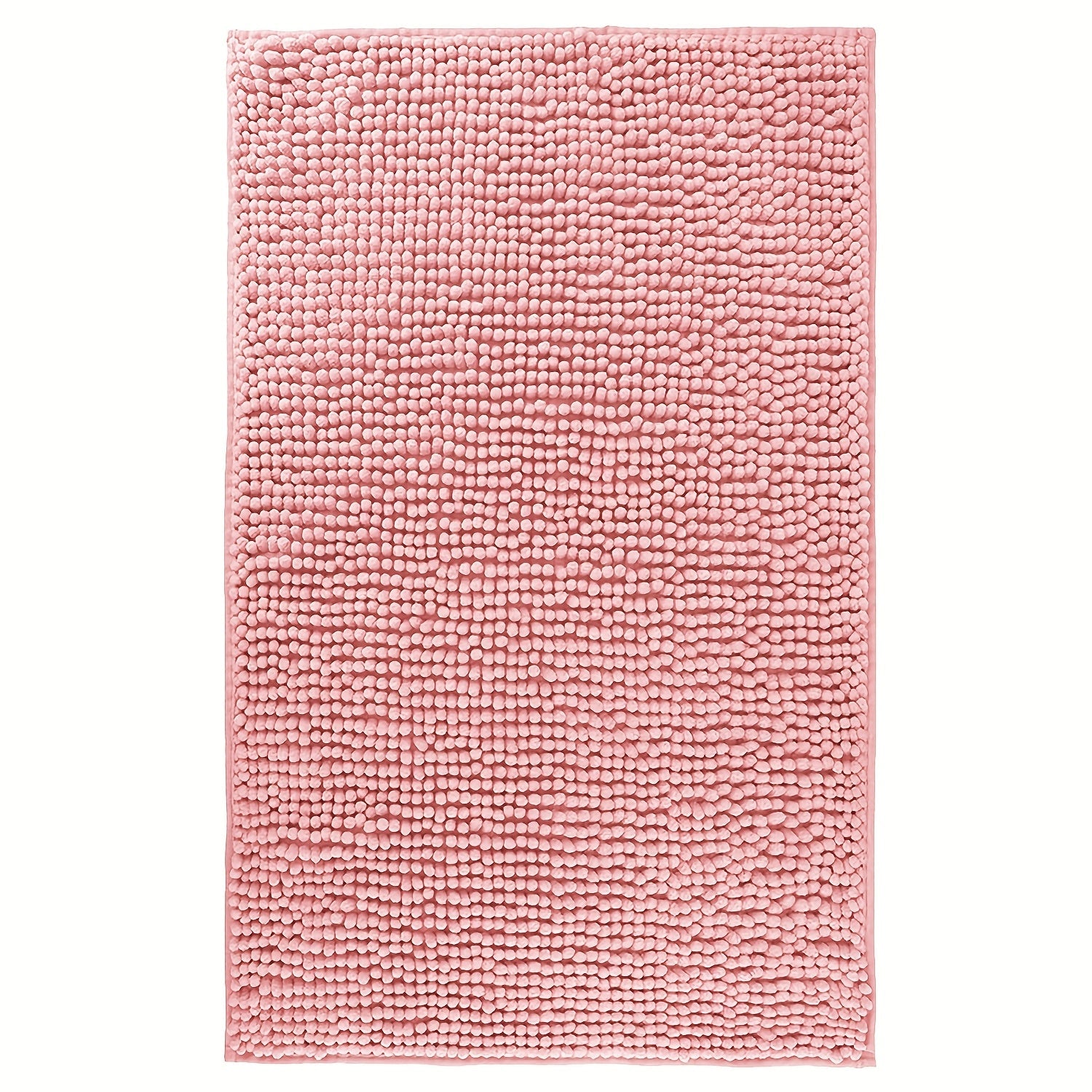 Chenille Bath Rug Extra Thick Soft Absorbent Non-Slip Bathroom Mat Machine Washable, Multiple Sizes & Colors