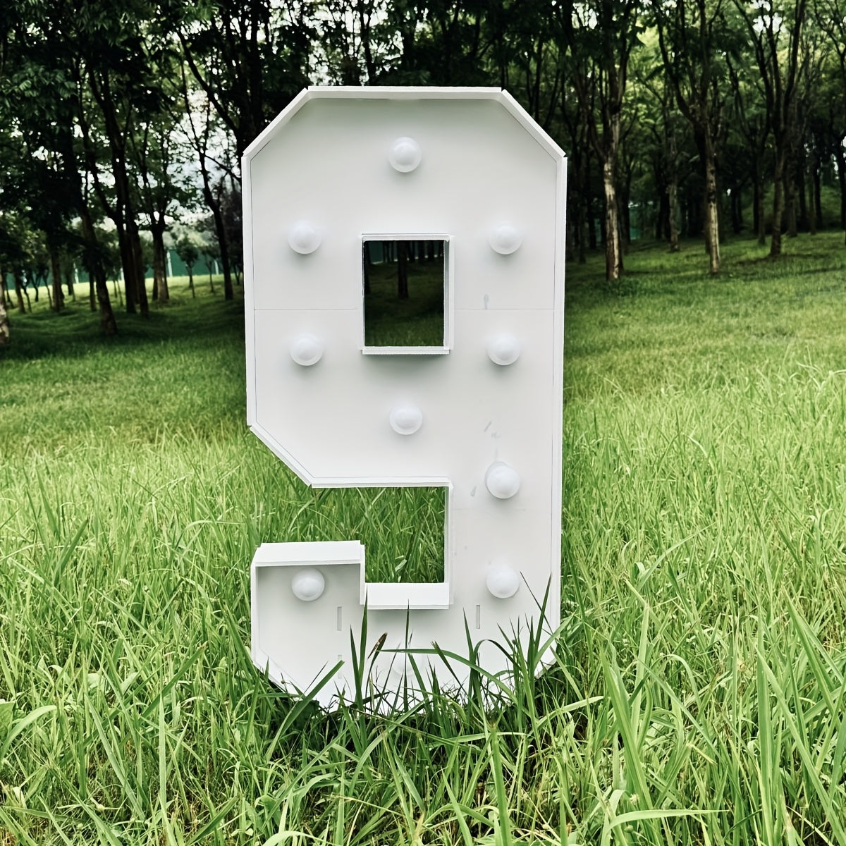 3ft Glowing Number Sign ¨C Warm White LED 3D KT Board 36 Inch Freestanding Party Decoration for Birthday Anniversary Wedding