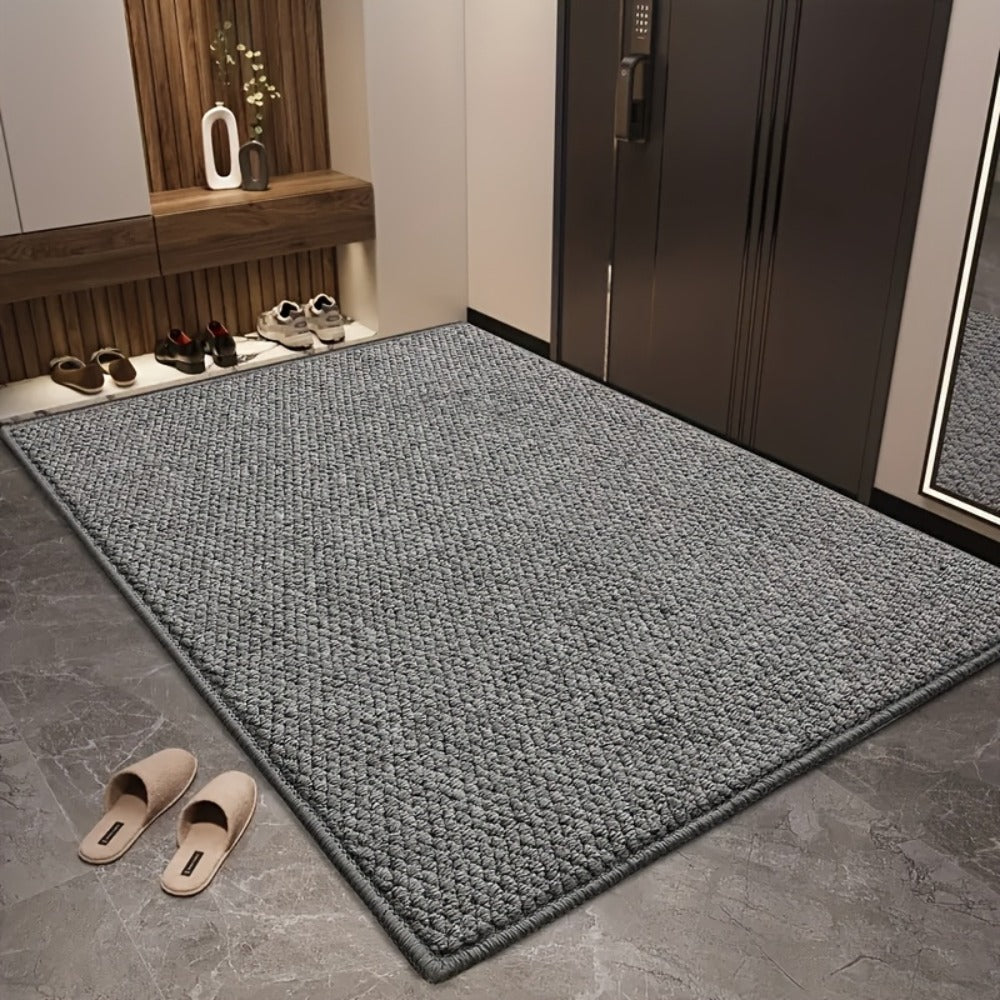 Cat Scratch Resistant Bath Mat Non-Slip Absorbent Entryway Rug Imitation Sisal Floor Mat for Bathroom Doorway Mud Sand Removal Easy Clean 31.5x47.24 inch