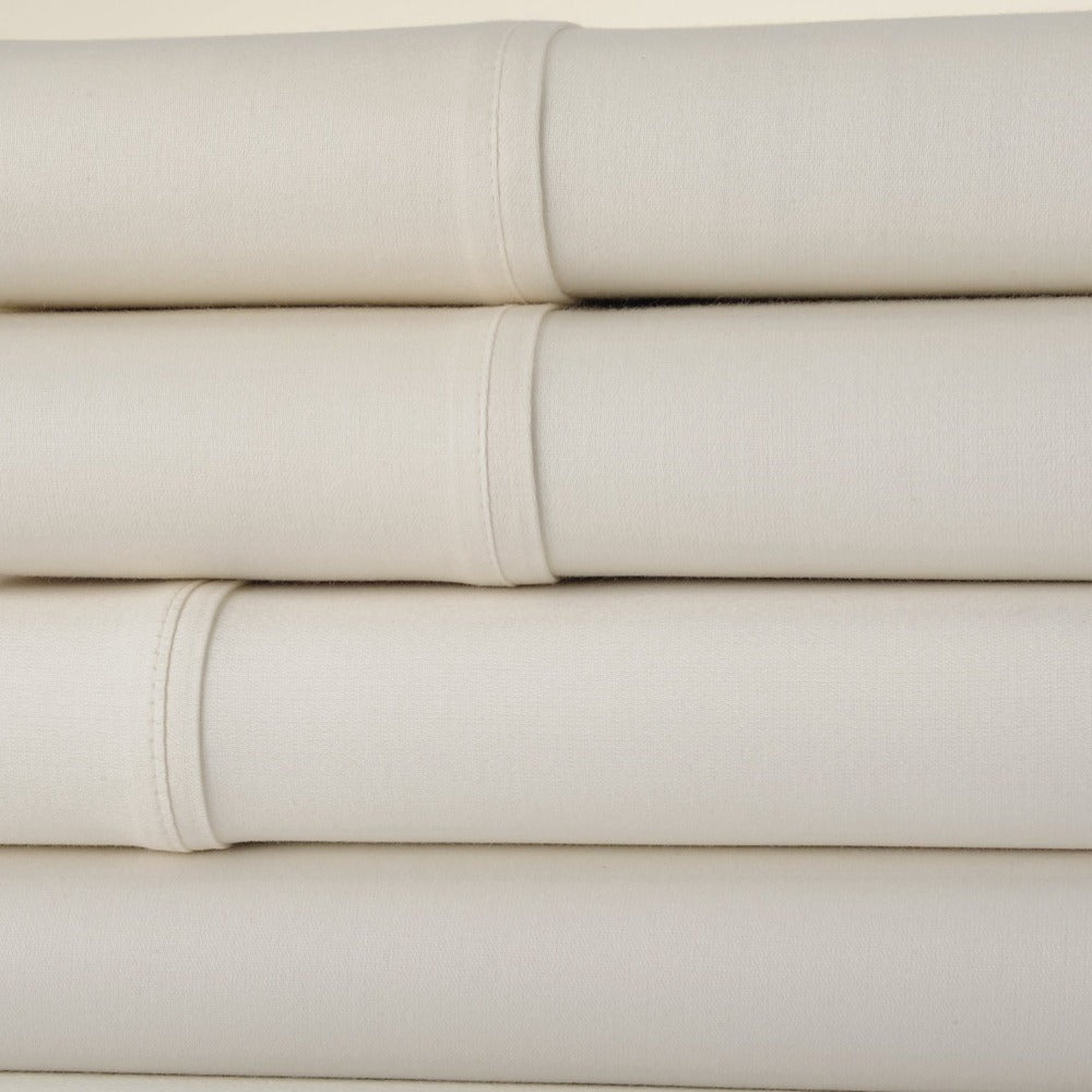 Egyptian Cotton Sheet Set 1000 Thread Count - Deep Pocket Fitted Sheet, Sateen Weave, Breathable Soft Bedding Set for King Queen Full Twin