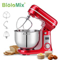 Stand Mixer 1200W 6L Stainless Steel Bowl - Kitchen Food Stand Mixer with Dough Hook, Whisk & Beater, 6-Speed Tilt-Head Electric Mixer for Baking, Kneading, Whipping, Red