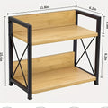 Countertop Spice Rack Organizer Wood Kitchen Counter Shelf for Spices Coffee Seasoning - Freestanding No Install Storage Rack for Kitchen Bathroom Vanity Cosmetics Organization