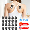TENS EMS Electrode Pads 35mm Snap Reusable Replacement Pads Highly Conductive Latex Free Non-Irritating Gel for TENS EMS Muscle Stimulator Units 10 20 40 80 Pcs Options