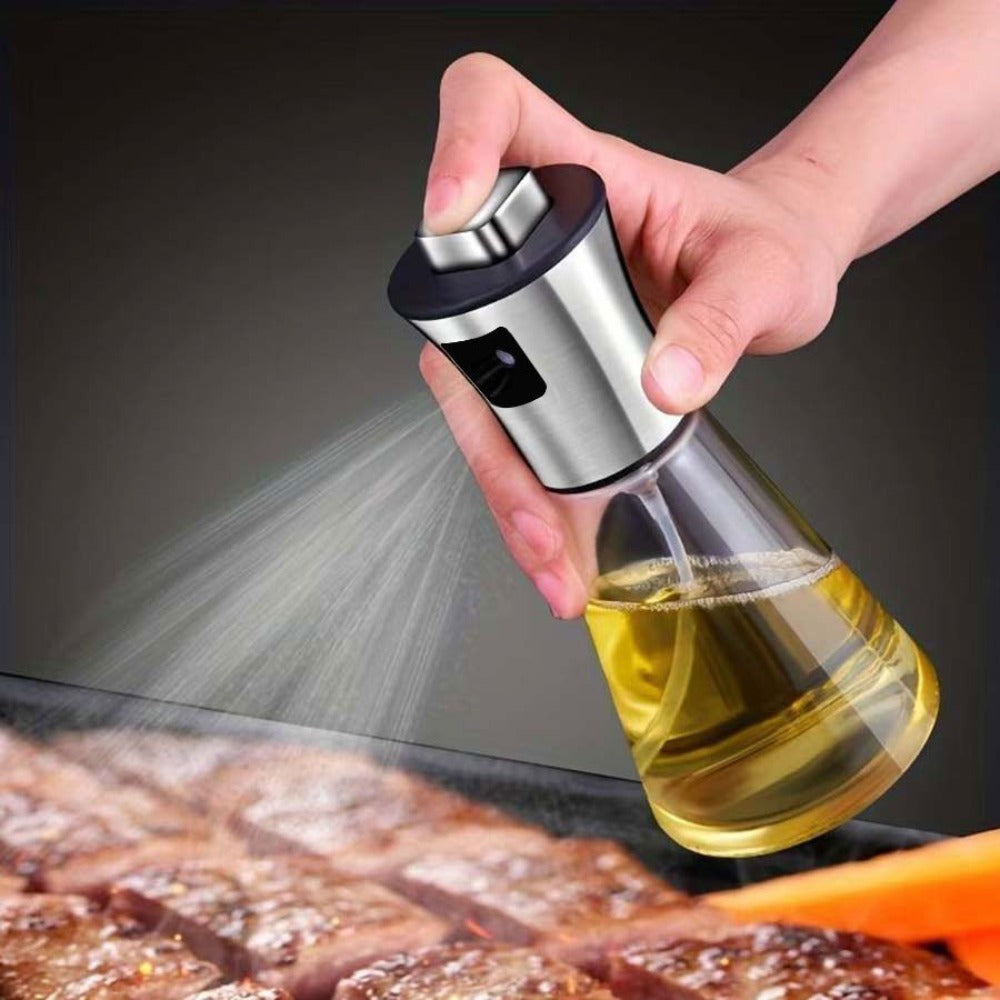 Oil Sprayer for Cooking Stainless Steel ¨C Pressurized Glass Olive Oil Spray Bottle for Kitchen BBQ Grilling Baking Air Fryer