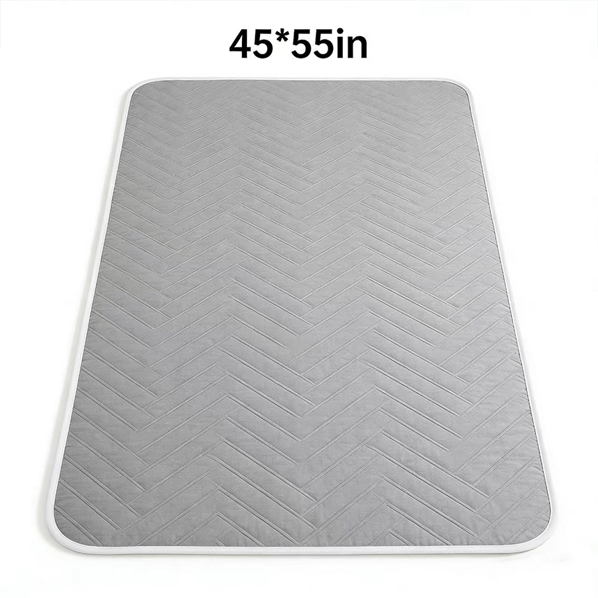 Washable Leak-Proof Mattress Protector for Seniors - Breathable Mesh Polyester, Urinary Incontinence & Bedwetting Pad | Twin, Full, Queen, King