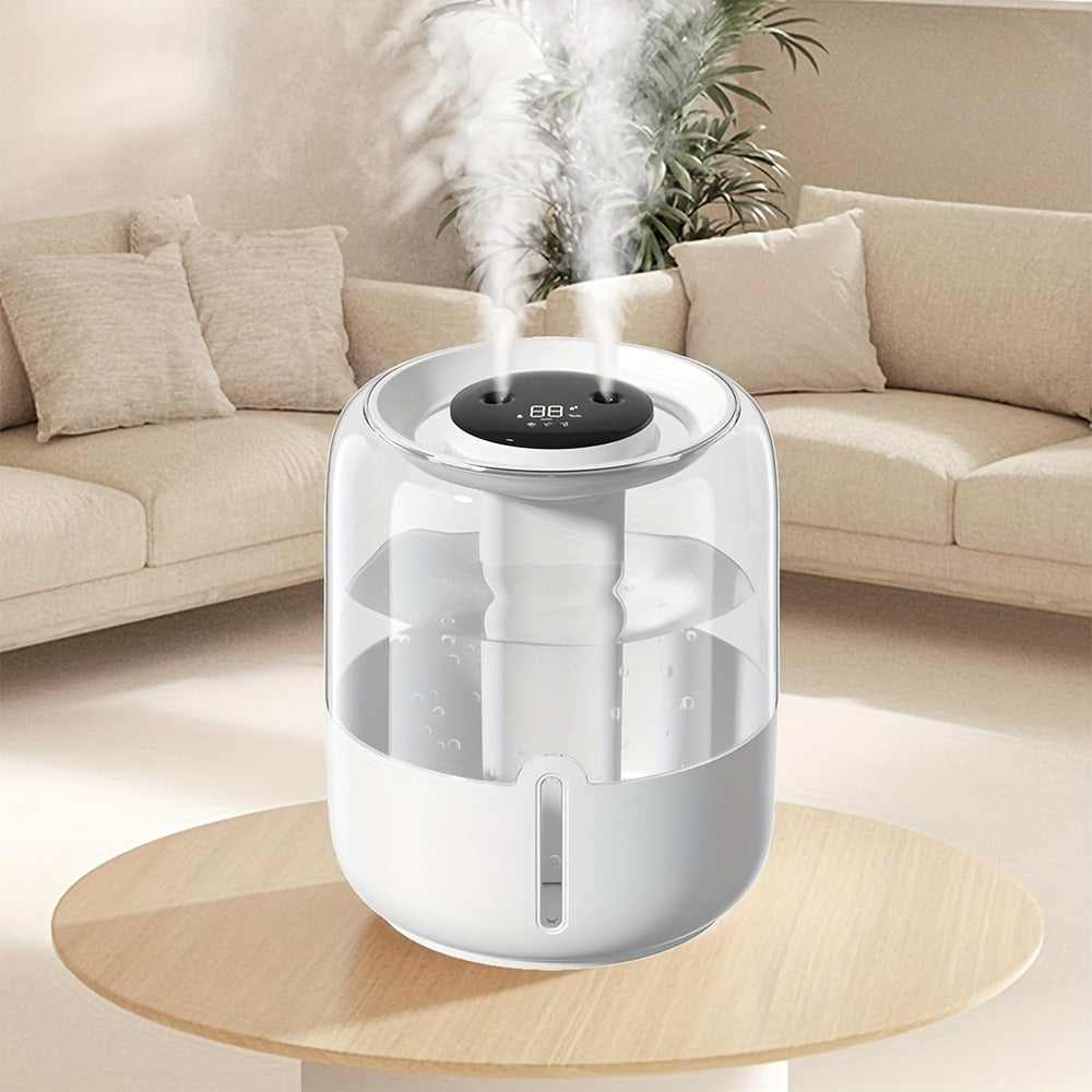 Large Room Humidifier Top Fill 1.8 Gallon 6.8L Tank Quiet Cool Mist Air Humidifier Easy to Fill and Clean Auto Shut-Off for Bedroom Home Office Plants