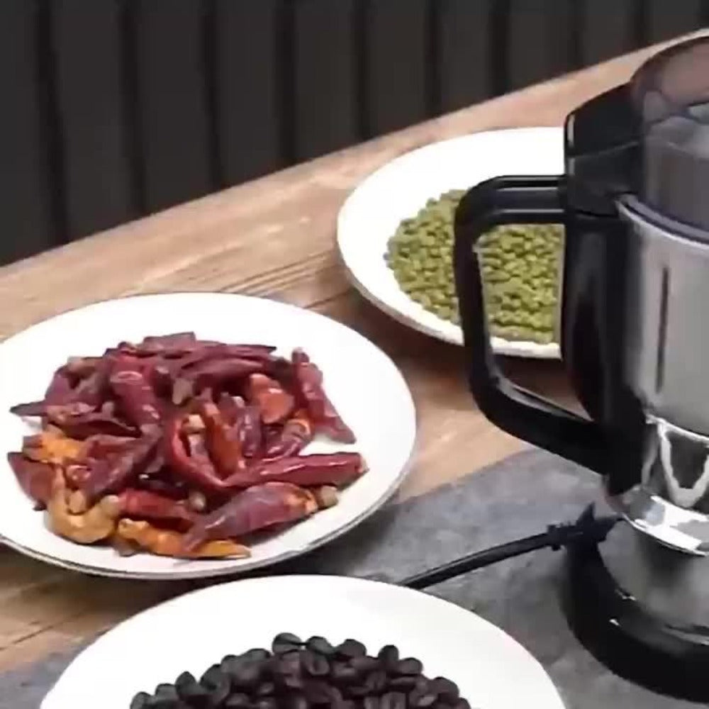 Electric Coffee Grinder 400ml 14oz 4-Blade Stainless Steel 10 Second Quick Grinding for Coffee Beans Spices Nuts Grains Dry Wet Dual Purpose Food Processor 25000 RPM