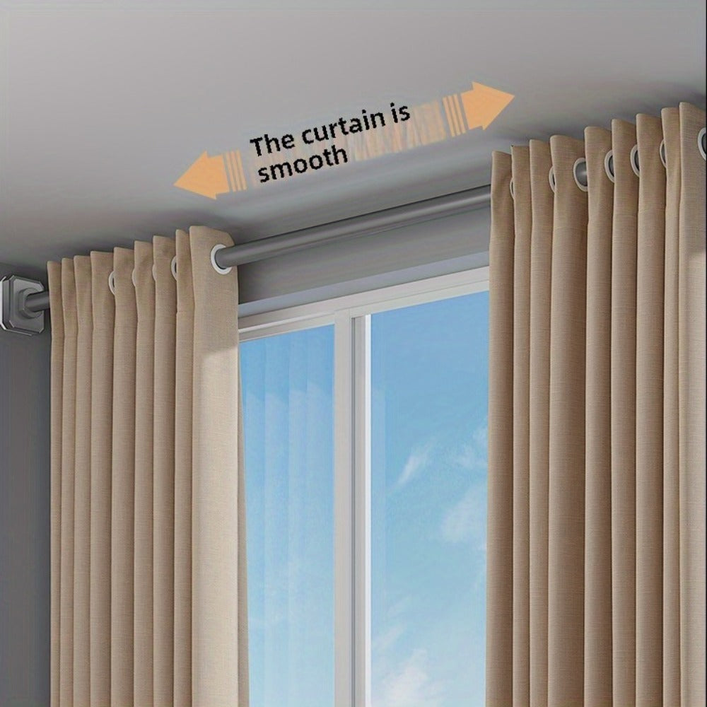 Tension Curtain Rod No Drill Telescopic Shower Bathroom Towel Rack Adjustable Hanging Rod Balcony Coat Hanger Drying Rod