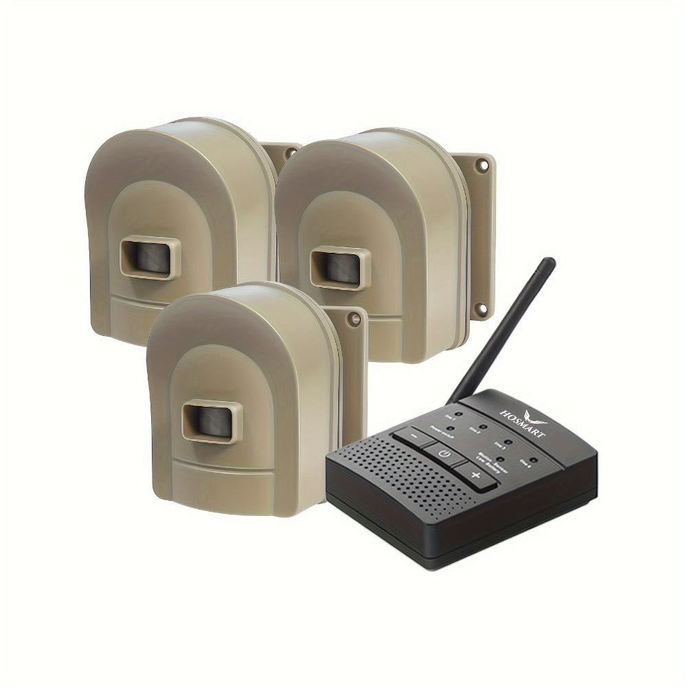 Driveway Alarm Wireless Sensor System 1/2 Mile Range ¨C Motion Sensor Detector for Home, Mailbox & Perimeter Security, Battery Operated, 38 Ringtones