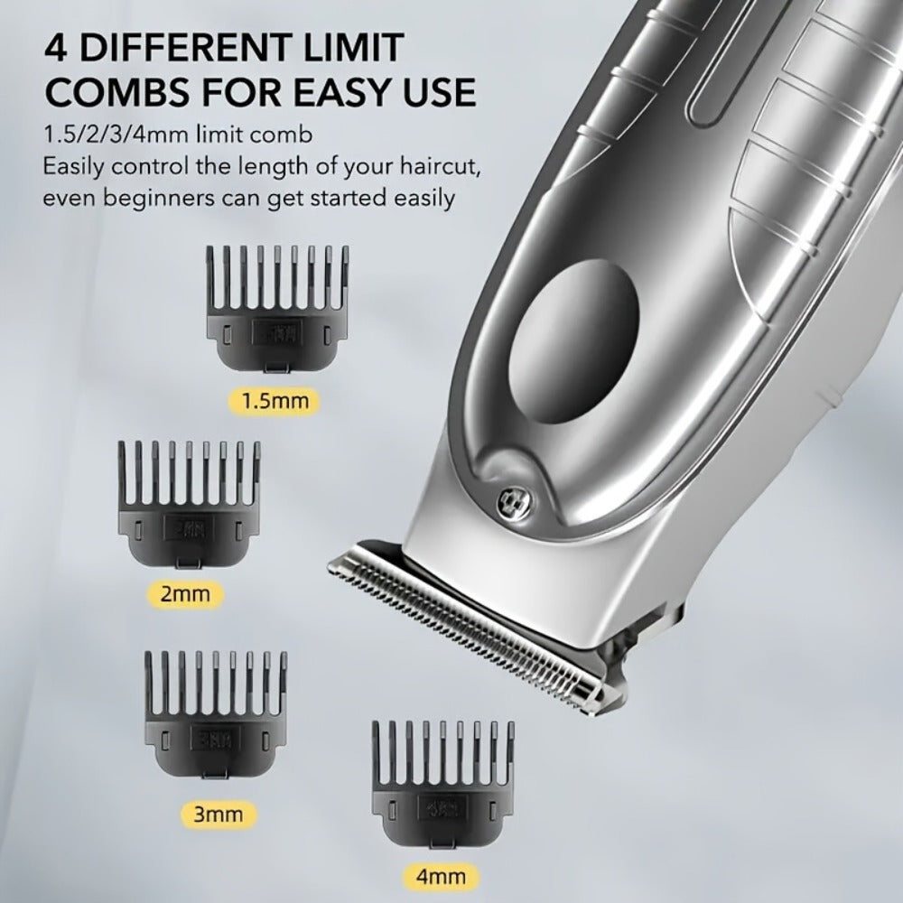 Hair Clipper Kit for Men Cordless USB Rechargeable LCD Screen Beard Trimmer Hair Cutting Set Professional Home Salon Grooming Kit Father's Day Gift