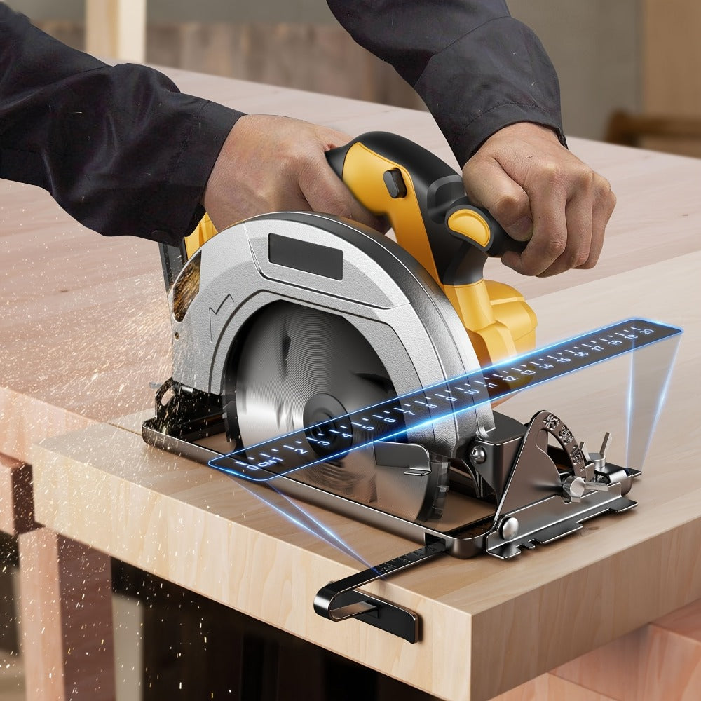 Brushless Cordless Circular Saw for Dewalt 20V MAX Battery - 7-1/4 Inch 0-50¡ã Bevel Cut Electric Saw with Saw Blades Included