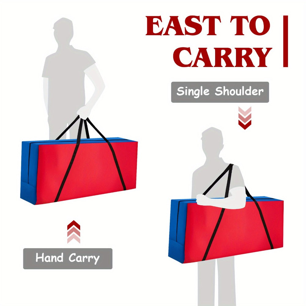 Jumbo 4 in a Row Game Storage Bag Carrying Bag for Giant Connect 4 Game Set Oxford Cloth Shoulder Strap Large Capacity Fits 33x13x29 Game Set Blue Red