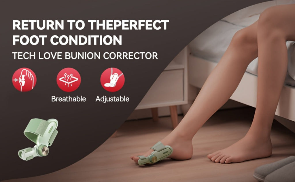 Bunion Corrector Splint with Double Correction ¨C Stepless Adjustable Knob, 3-Angle Fixing Plate, Fits Left & Right Foot for Men & Women
