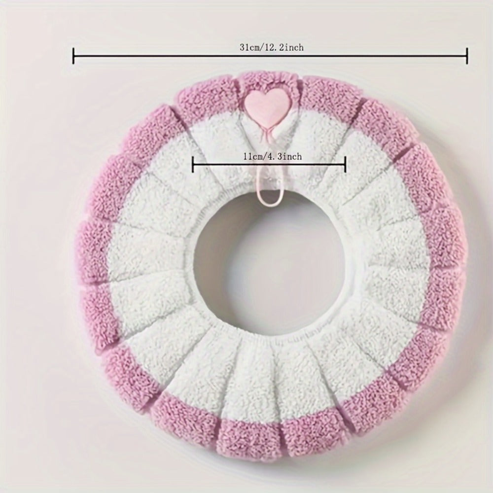 Toilet Seat Cover Set 5pcs ¨C Soft Plush All-Inclusive Machine Washable Bathroom Seat Covers Fit Most Standard Toilets, Skin-Friendly Elastic Fabric