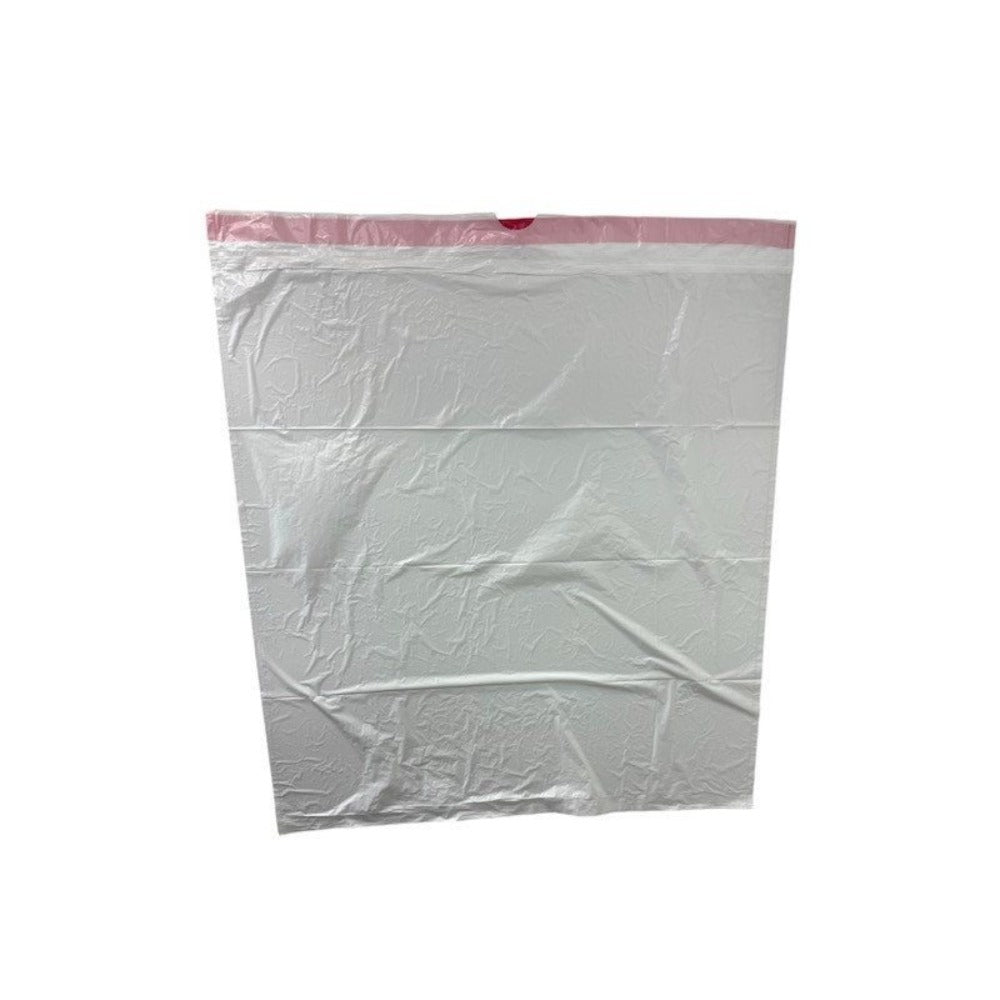 White Drawstring Trash Bags 13 Gallon 100 Count, Tall Kitchen Garbage Bags 0.9 Mil, 2 ft x 2 ft 3 in, Easy-Tie Drawstring Closure, Affordable Value Pack for Kitchen, Bathroom & Office Trash Cans