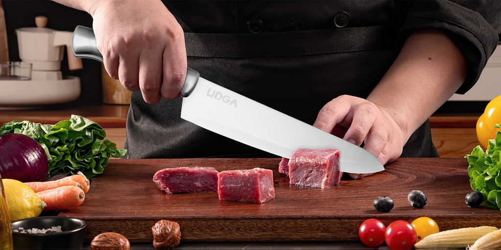 Stainless Steel Kitchen Knife Set Chef Knife Damascus Black Knife Block