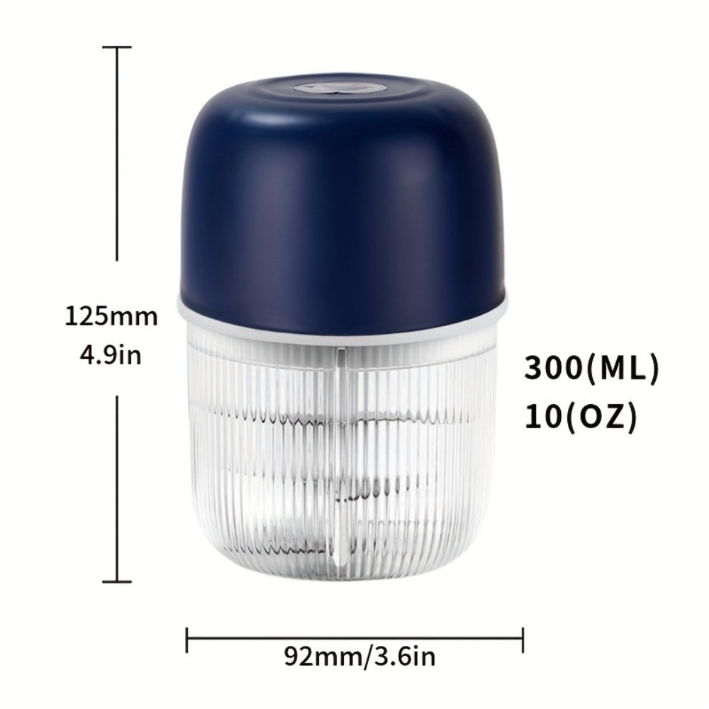 Electric Garlic Chopper USB Rechargeable Mini Food Chopper with 800mAh Battery - Portable Vegetable Garlic Grinder Onion Blender for Garlic Ginger Chili Fruits Meats - Kitchen Gadget Gift