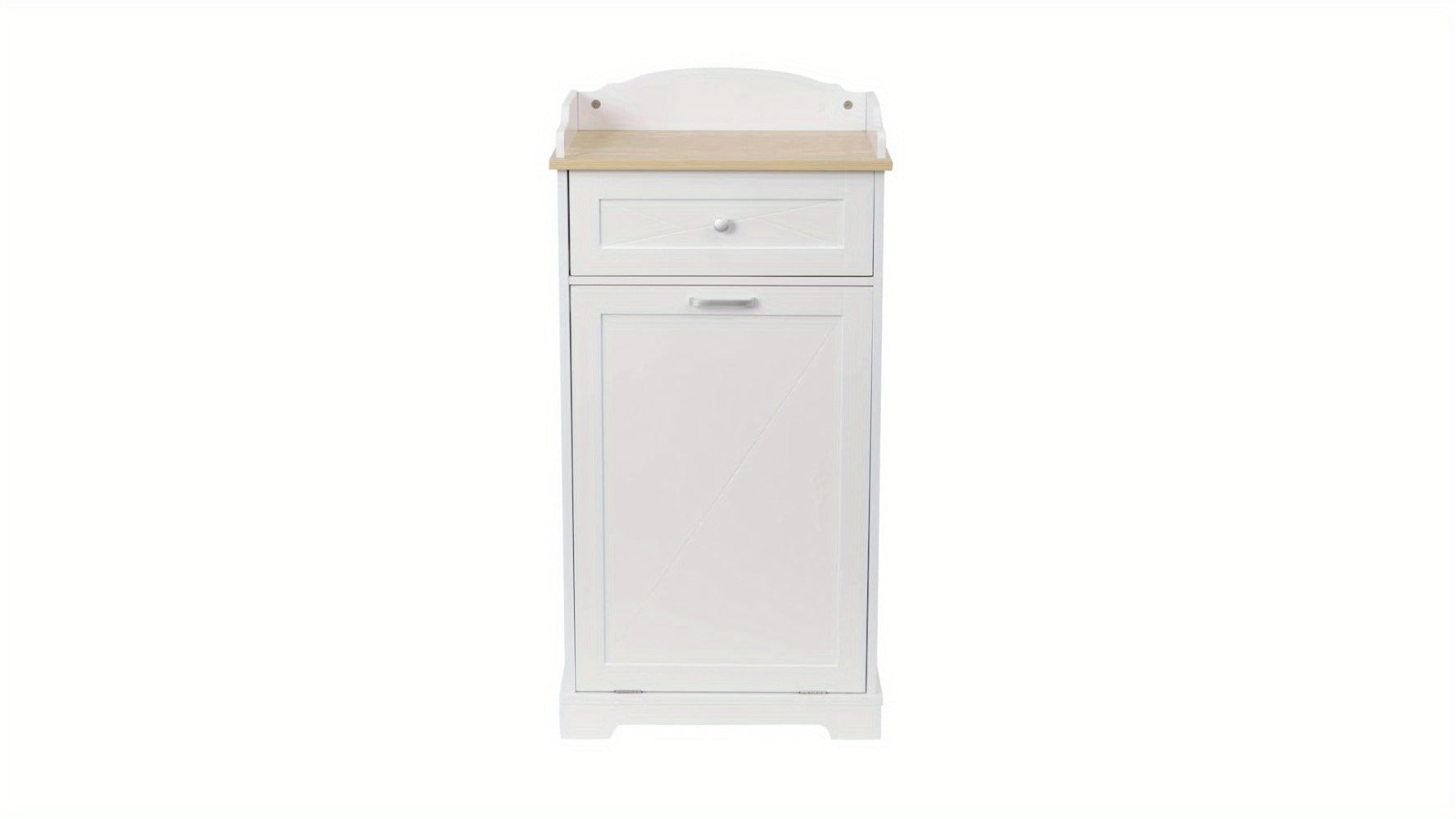 Tilt Out Trash Can Cabinet 12 Gallon Hidden Kitchen Trash Cabinet with Drawers, Pantry Storage, Laundry Hamper Cabinet