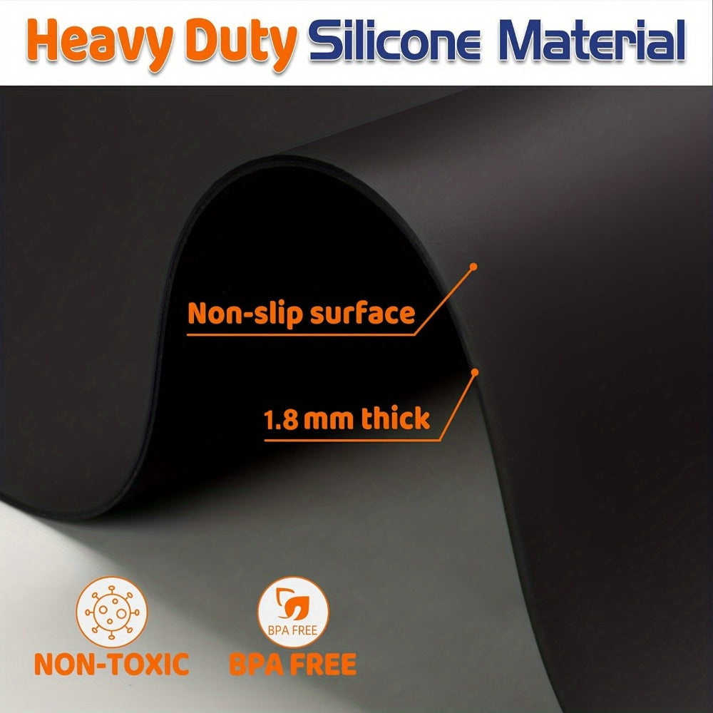 Extra Large Silicone Mat for Kitchen Counter ¨C Nonslip Heat Resistant Countertop Protector, Nonstick Waterproof Craft Mat & Placemat, Multiple Sizes & Colors