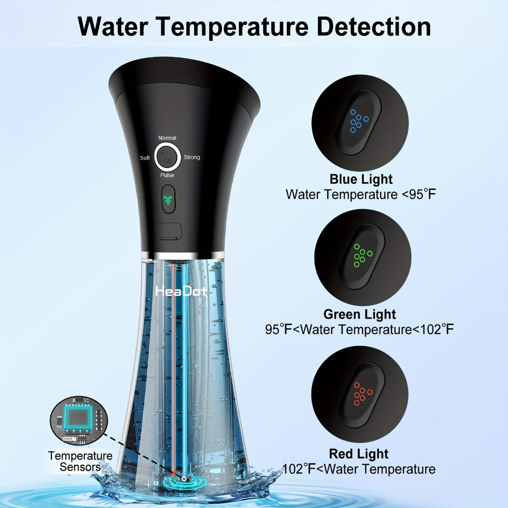 Electric Ear Wax Removal System ¨C Water-Powered Ear Irrigation Flusher, IPX7 Waterproof, Safe & Effective Ear Cleaning Tool for Wax Buildup