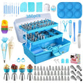 386 Pcs Cake Decorating Baking Set with Piping Nozzles & Frosting Tips ¨C Complete Beginner Baking Tool Kit with Floral Nozzles, Pastry Tips & Decorating Tools