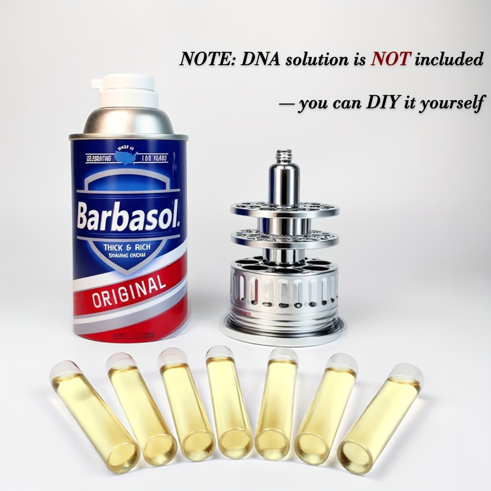 Dinosaur DNA Cryo Canister with Pop-Up Test Tube Rack - 10 DNA Sample Tubes, Movie Prop Replica, Collectible Dinosaur Gift for Fans & Collectors, Themed Party Tabletop Decor, Christmas Halloween Gift