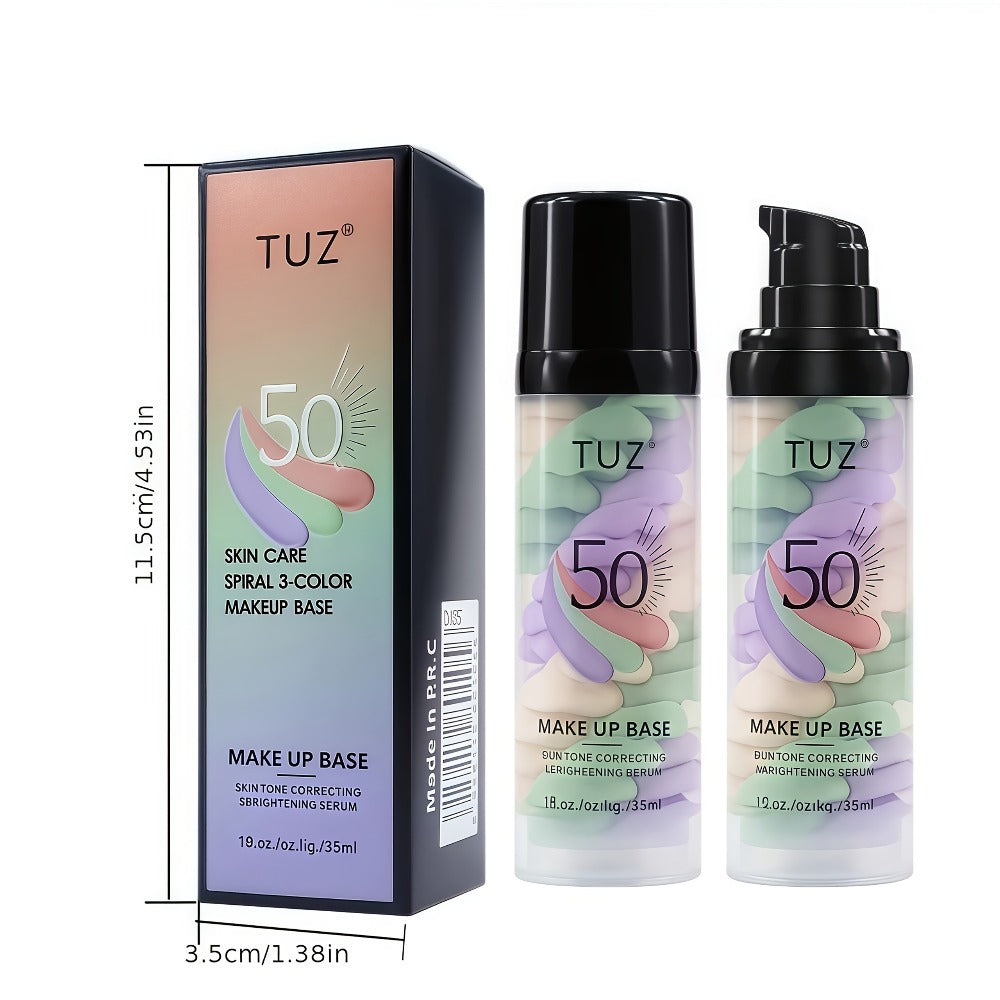 BB Cream Barrier Cream Set 4pcs Tri-Color Long-Lasting Moisturizing Light Texture Natural Finish Anti-Smudge Glycerin Formula for Daily Makeup Travel Gift Women All Skin Types