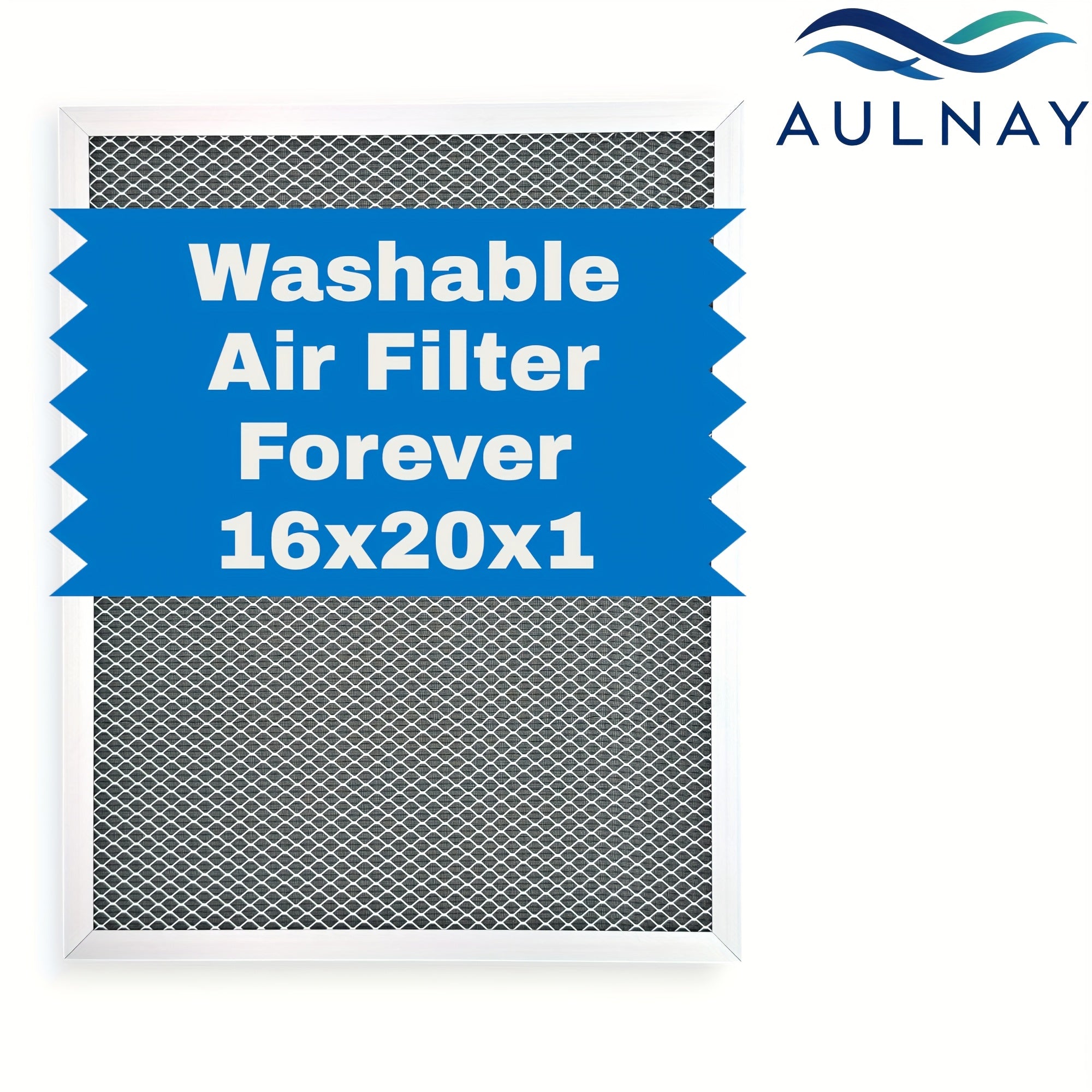 Washable Electrostatic HVAC Air Filter MERV 8 Lifetime Reusable, 6-Layer Filtration MPR 600 FPR 5, Increases Airflow, Healthier Indoor Air for Home and Office, Multiple Sizes Available