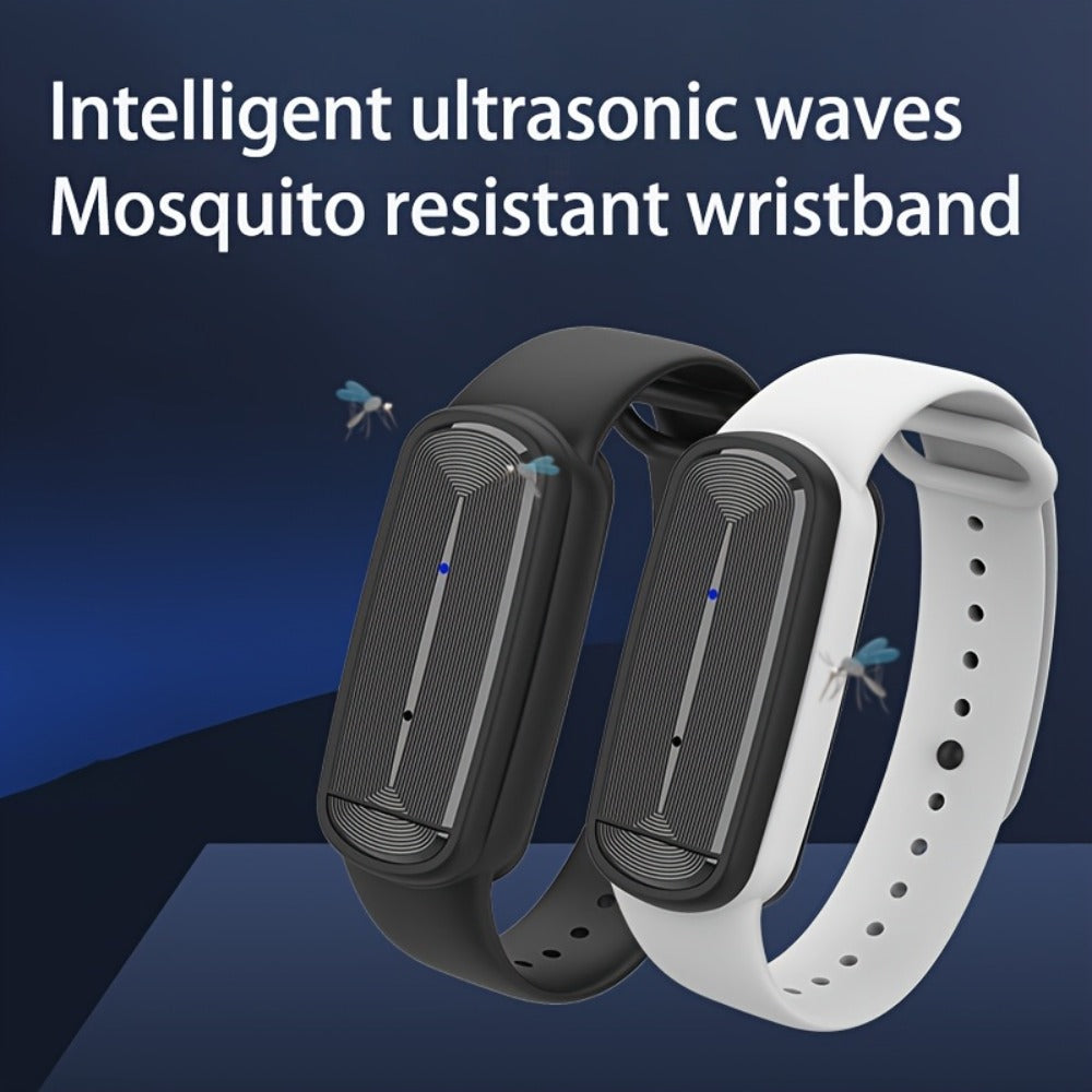 Ultrasonic Mosquito Repellent Bracelet 3-Pack ¨C USB Rechargeable Intelligent Bug Repellent Wristband for Camping, Outdoor, Hiking & Travel, Waterproof Mosquito Control Bracelet for Adults & Kids