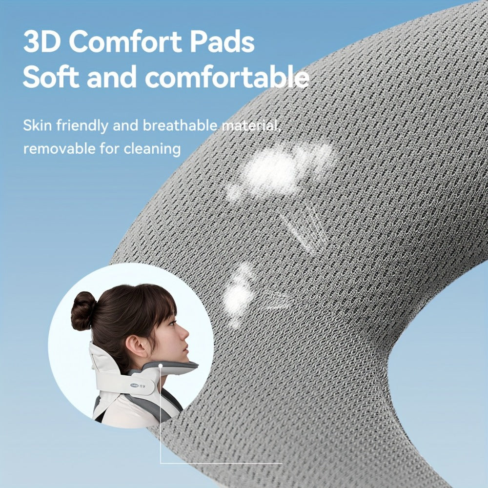 Cervical Neck Traction Device Inflatable Neck Brace with Airbag Support Ergonomic Spine Alignment Stretcher Collar Brace for Office Workers Adults KF-JB05