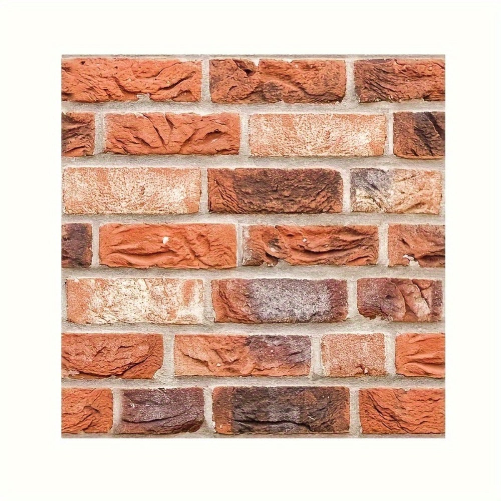 Peel and Stick Tile Stickers 20pcs Vintage Brick Pattern Self-Adhesive Waterproof Wall Tiles for Kitchen Bathroom Toilet ¨C Removable Oil-Proof Backsplash Wall Art Decor