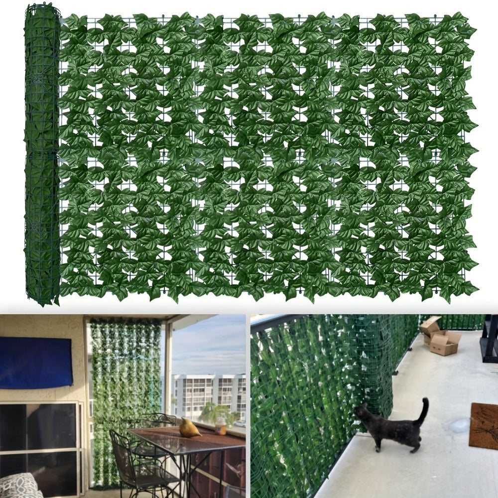 Artificial Ivy Privacy Fence Screen ¨C UV-Resistant Faux Ivy Hedge Panel for Outdoor Patio, Garden, Balcony & Fence Cover | Realistic Greenery Wall Decor | Multiple Sizes Available