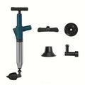 Air Pressure Drain Unclogger ¨C One-Shot Toilet Dredging Tool for Kitchen & Bathroom, Sewer Pipe Blockage Remover, Floor Drain Cleaner, Portable Manual Plunger for Clogged Drains (1 Set)