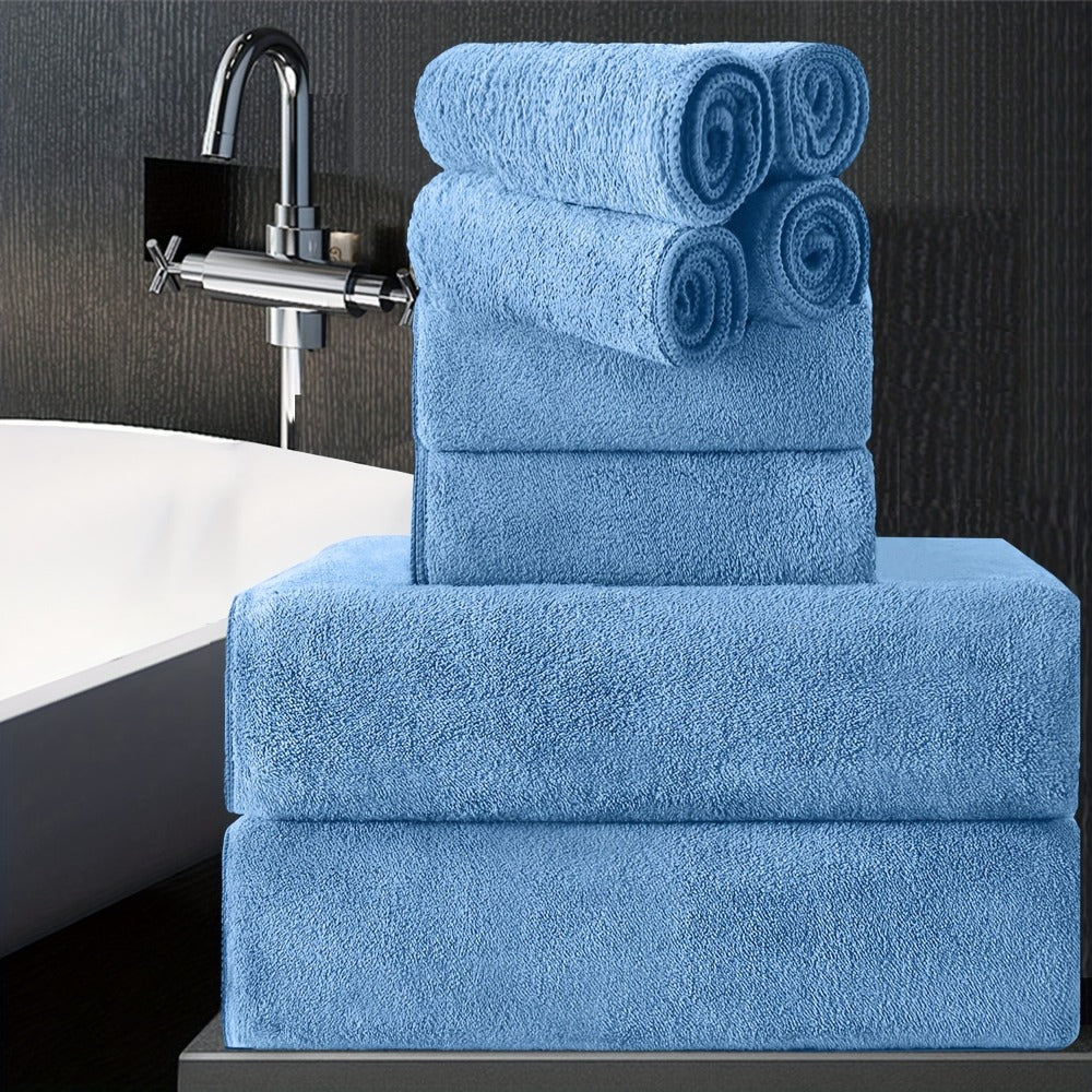Extra Large Bath Towel Set 8 Piece 750GSM 35x70 Inch - Ultra Soft Luxury Thick Lightweight Highly Absorbent Fast Dry Oversized Bath Sheet | 15 Colors | Bathroom Gym Daily Use Adult