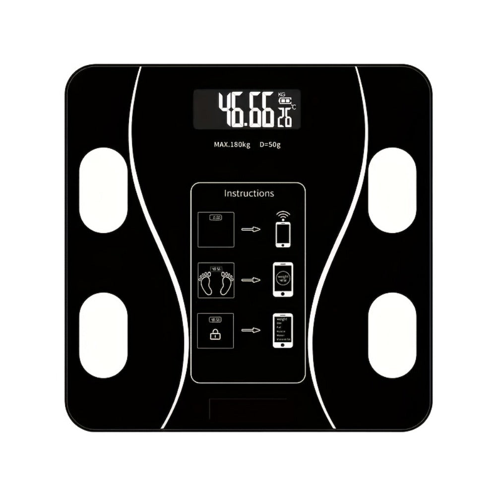Digital Bathroom Scale 396lb ¨C High-Precision Body Fat Scale with HD LCD Display, Temperature Reading, kg/lb Switch, Extra-Wide Platform, Electronic Body Weight Scale for Home & Bathroom, Multiple Styles