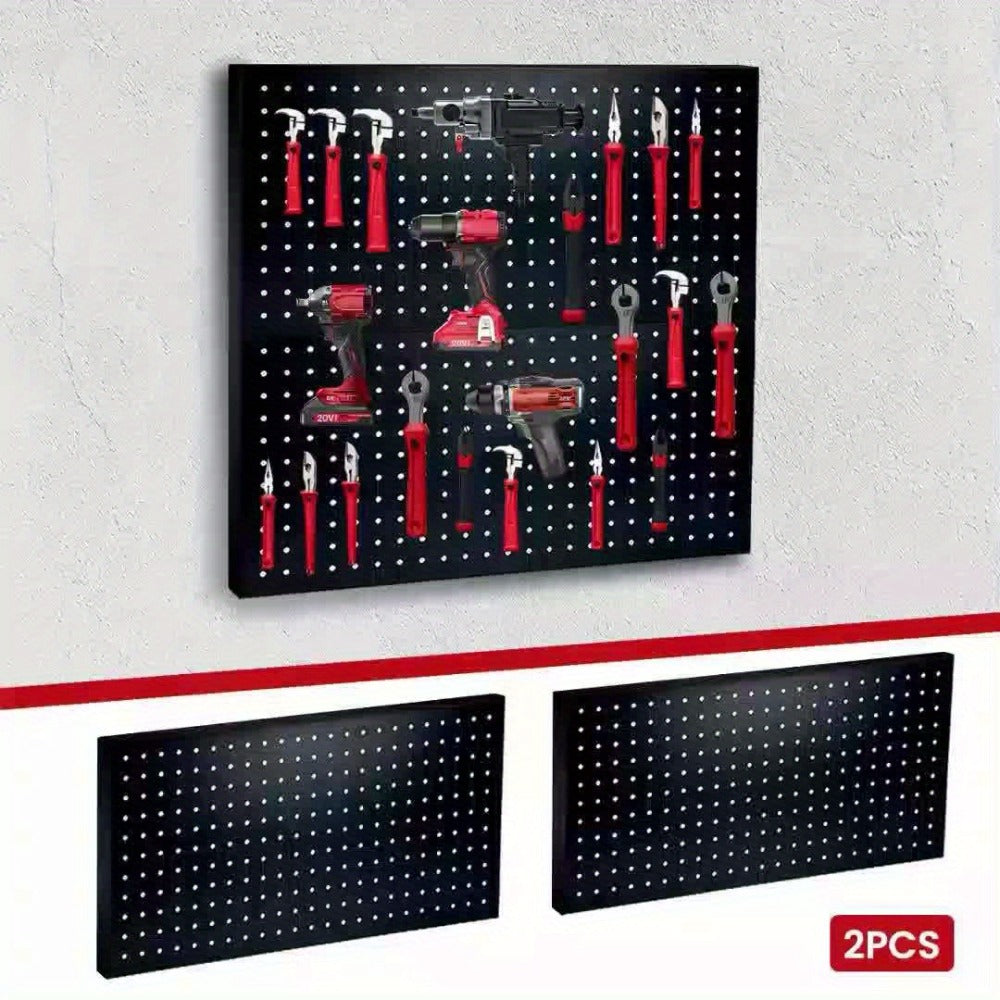 Metal Pegboard Wall Panels Garage Tool Storage Organizer Heavy Duty Steel Peg Board Wall Mounted Workshop Shed Craft Room 2 Pack 4 Pack