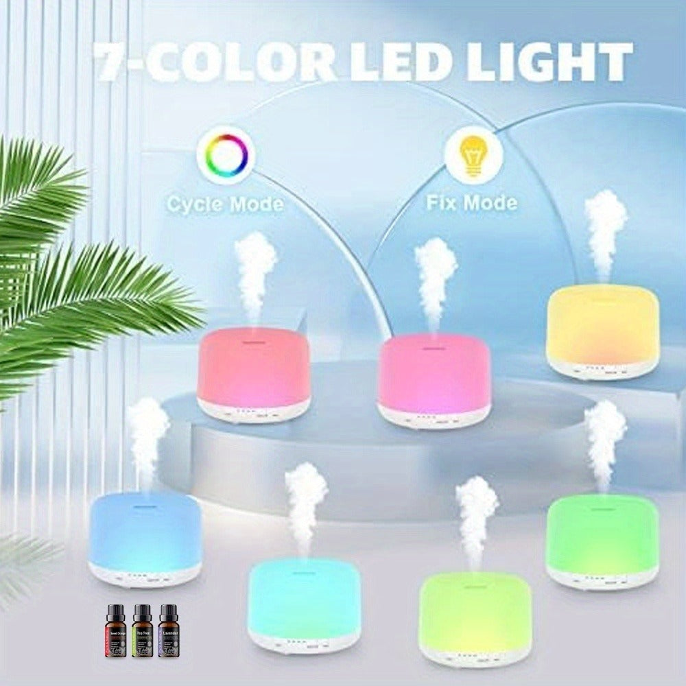 Remote Control Aroma Diffuser 300ml ¨C Humidifier & Mood Light with 6 Premium Essential Oils, Large Capacity 16.91oz Aromatherapy Diffuser for Bedroom, Office & Home, Gift Set