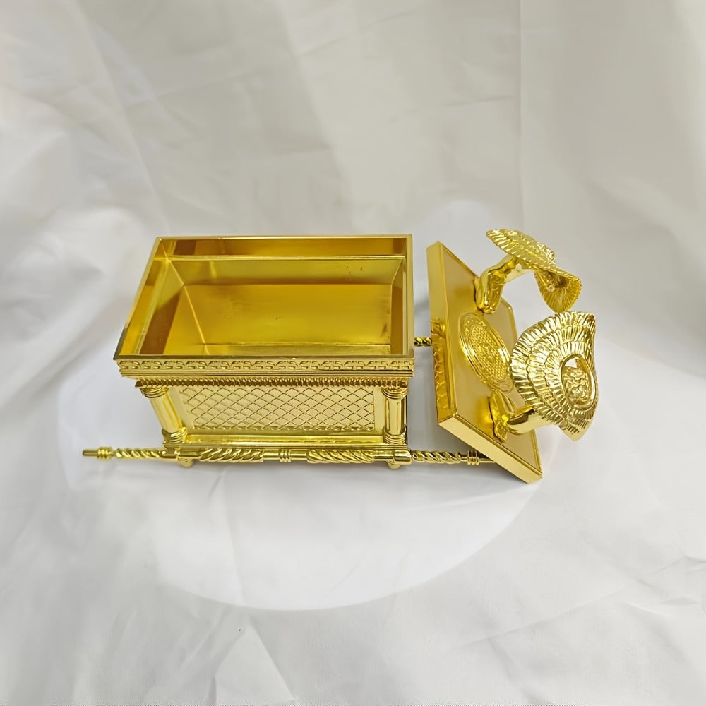 Ark of the Covenant Figurine ¨C Golden Artisan Tabletop Statue, Spiritual Religious Decor for Home & Office, Hanukkah, Easter & Ramadan Gift Ornament, Indoor Outdoor Display, Medium & Large