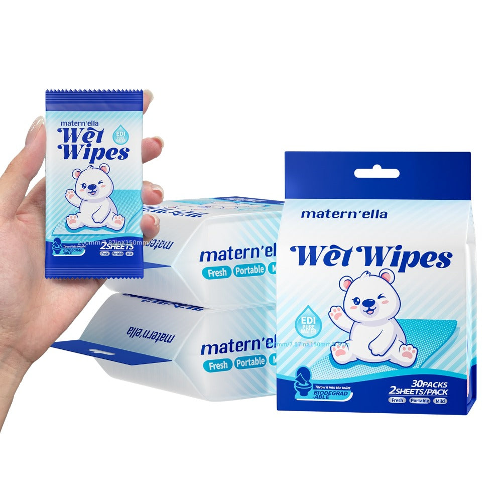 Flushable Wet Wipes for Adults with Probiotics ¨C Plant-Based Fibers, Fragrance Free, Sewer Safe, Soft & Thick Disposable Butt Wipes, Travel & Camping Must-Have, for Incontinence & Personal Care (3/5/6/8 Packs)