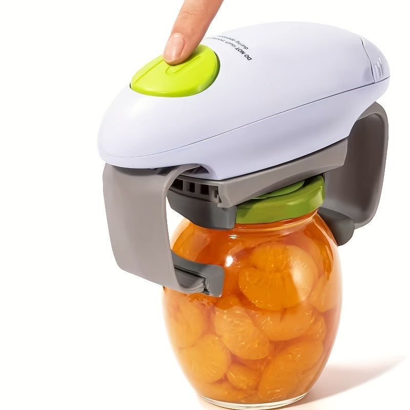 Electric Jar Opener One Touch Automatic ¨C High Torque Battery Operated Jar Lid Opener for Seniors, Arthritis, Weak Hands, Women & Chefs | Hands-Free Kitchen Gadget Gift