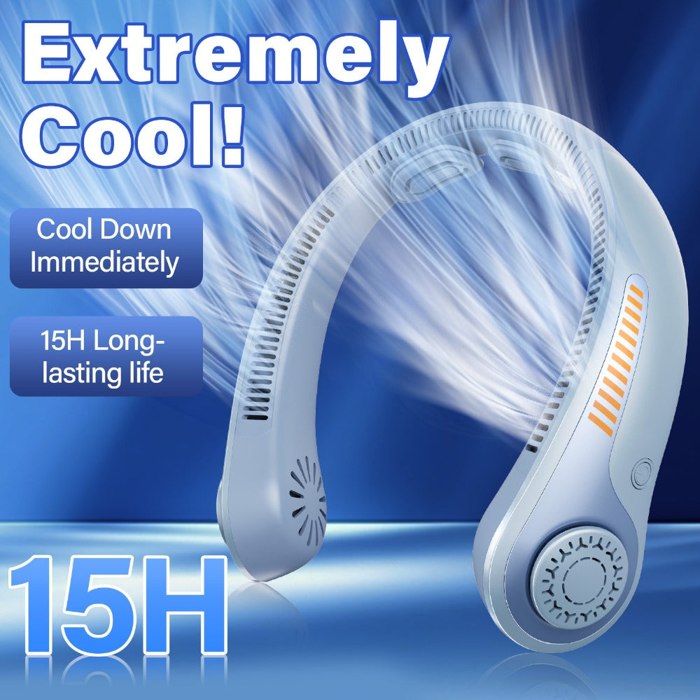 Bladeless Neck Fan USB Rechargeable | 5-Speed Quiet Portable Personal Cooling Fan for Office, Travel & Outdoor Use ¨C Hands-Free Wearable Design, Long Battery Life, Multiple Colors
