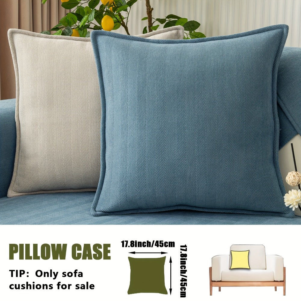 Chenille Ribbed Sofa Cover - Pet Friendly Non-Slip Machine Washable Soft Stretch Slipcover for 1-4 Seater Sectional Sofa Living Room Bedroom Office, 9 Colors