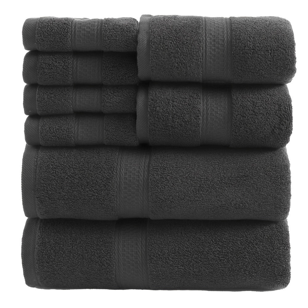 Luxury Soft Towel Set 8 or 16 Piece - Thickened Quick Dry Skin Friendly High Absorbency Bath Towels Hand Towels Washcloths | 13+ Colors | Home Hotel Travel Fitness Spa Gift Set