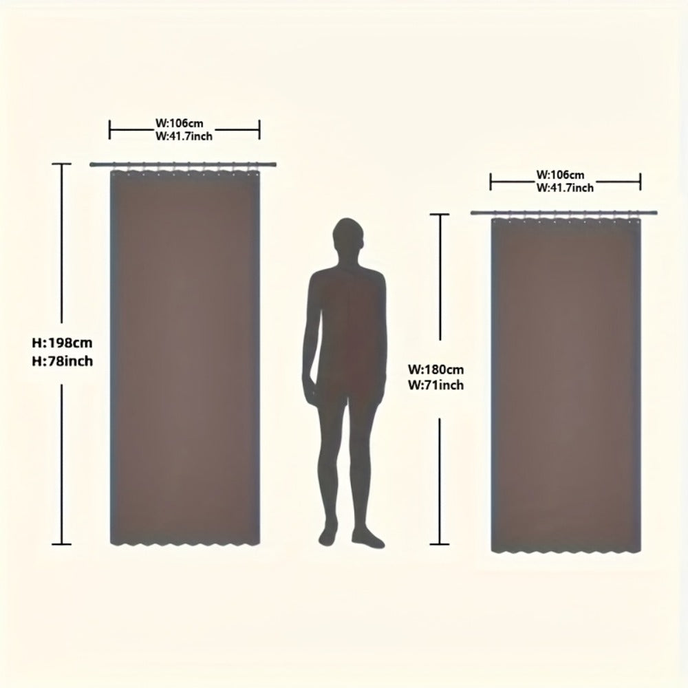 Magnetic Room Divider Curtain Doorway - Rodless Bohemian Striped Door Curtain, 210GSM Thickened Polyester, Natural Drape, Space Partition for Living Room Bedroom Kitchen, Machine Washable, No Rod Needed