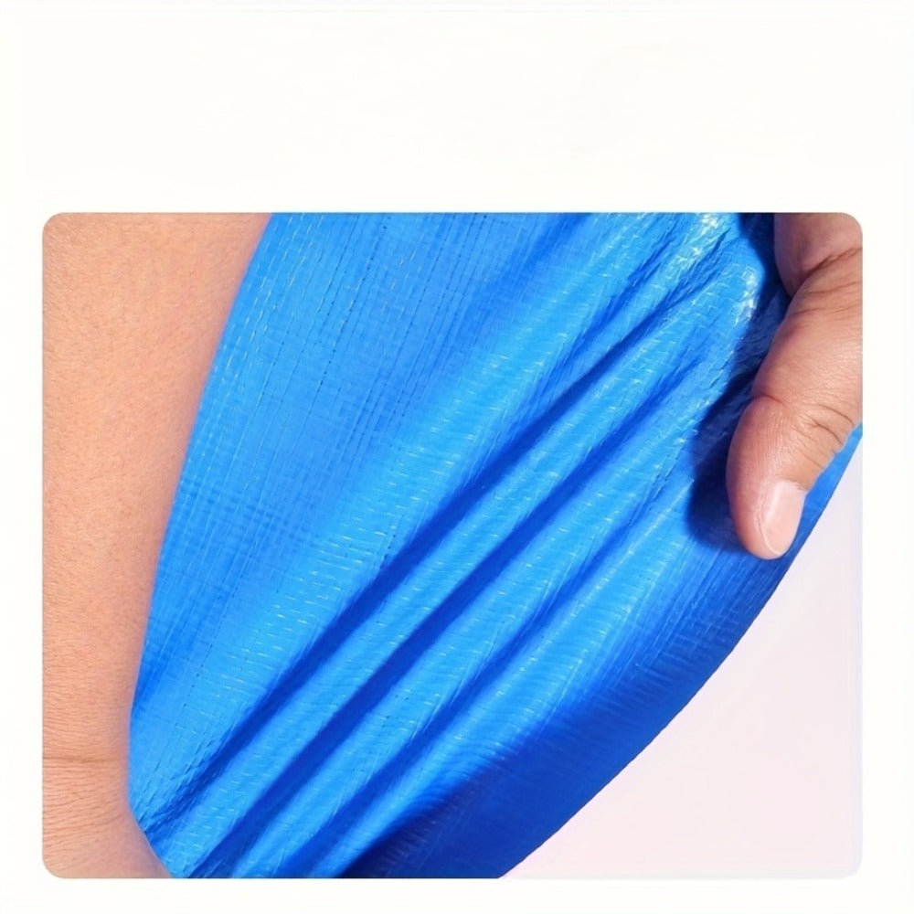 Heavy Duty Tarp Waterproof UV Resistant Tarpaulin ¨C Thickened PE Double-Sided Blue Orange Rainproof Sun Shade Cover with Grommets & Rope for Outdoor Camping Garden Vehicle Boat Protection